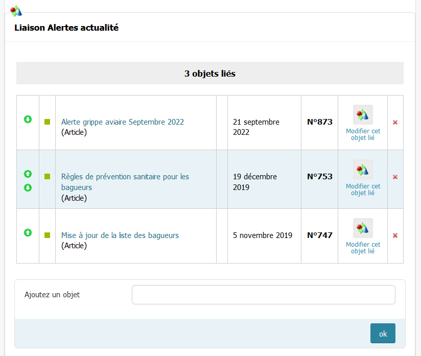 Formulaire de liaison