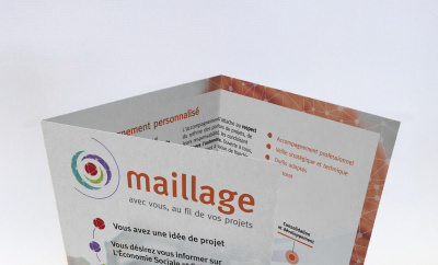 Dépliant de présentation de l'association Maillage